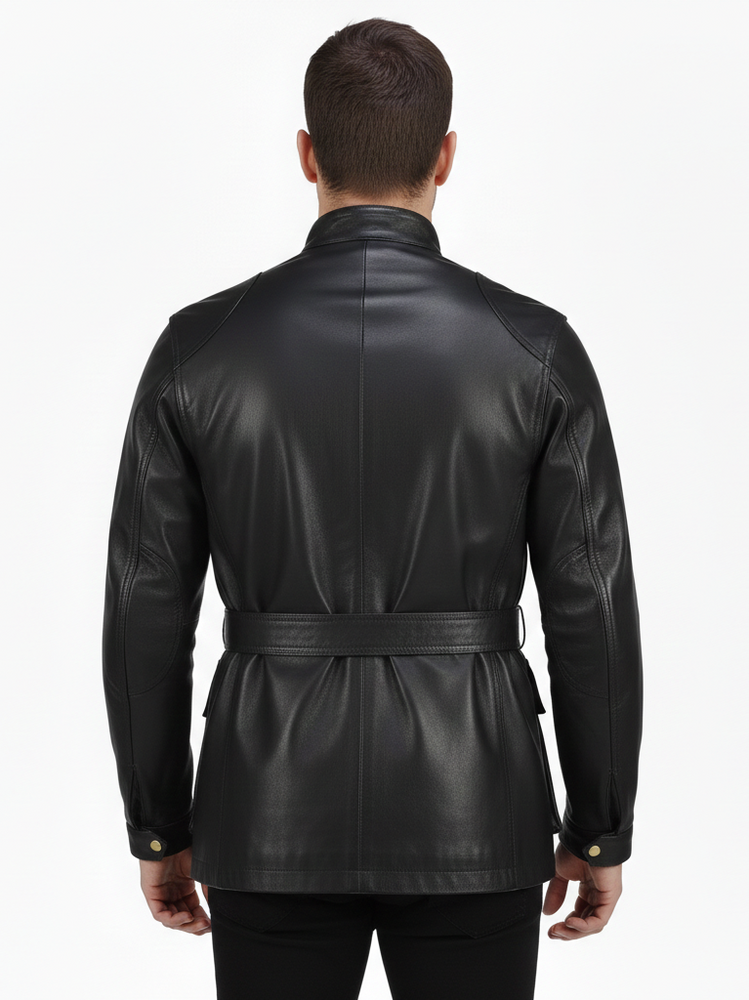 Men's Liverpool Premium Long Leather Jacket