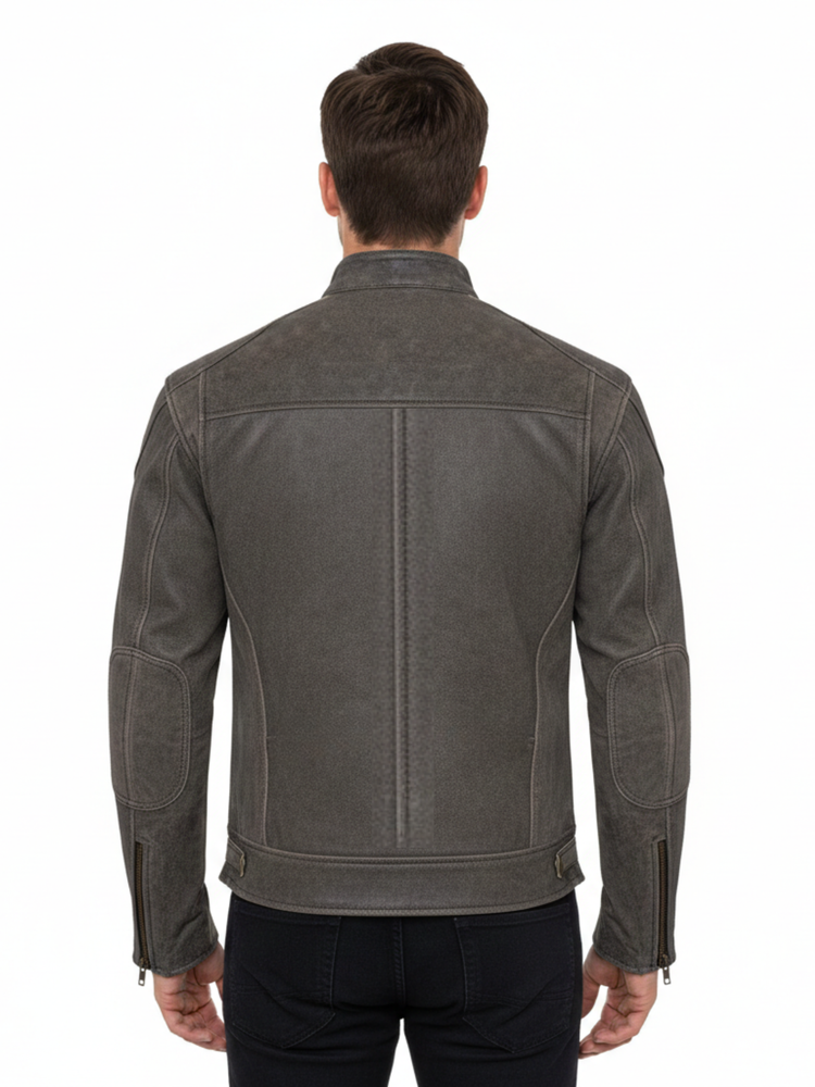 The London Rider Heritage British Biker Leather Jacket