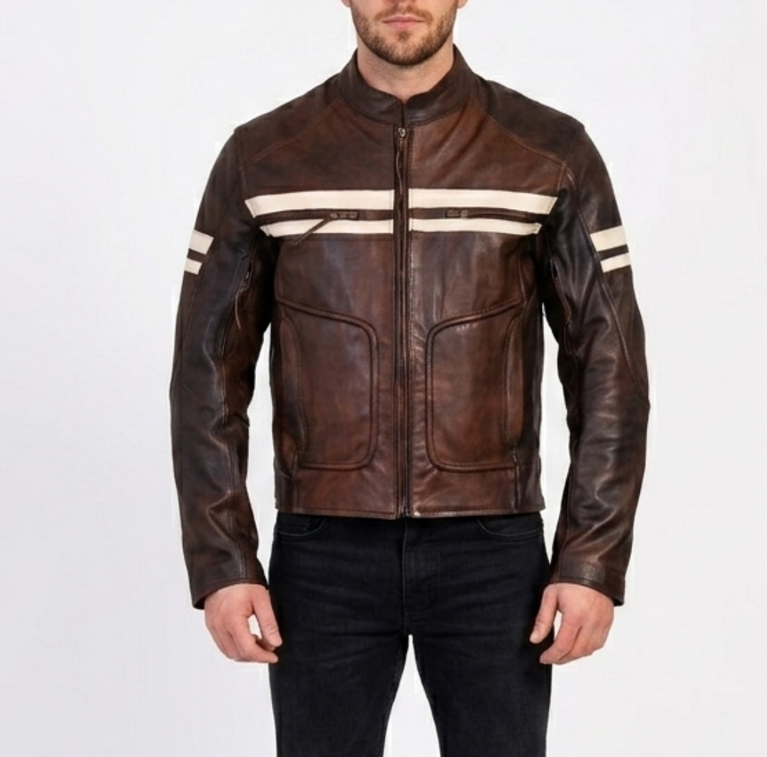 The Cambridge Cruiser | Vintage Brown Leather Jacket