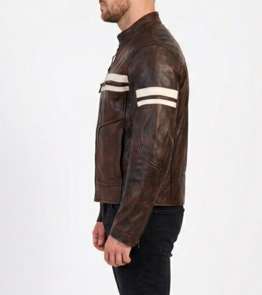 The Cambridge Cruiser | Vintage Brown Leather Jacket