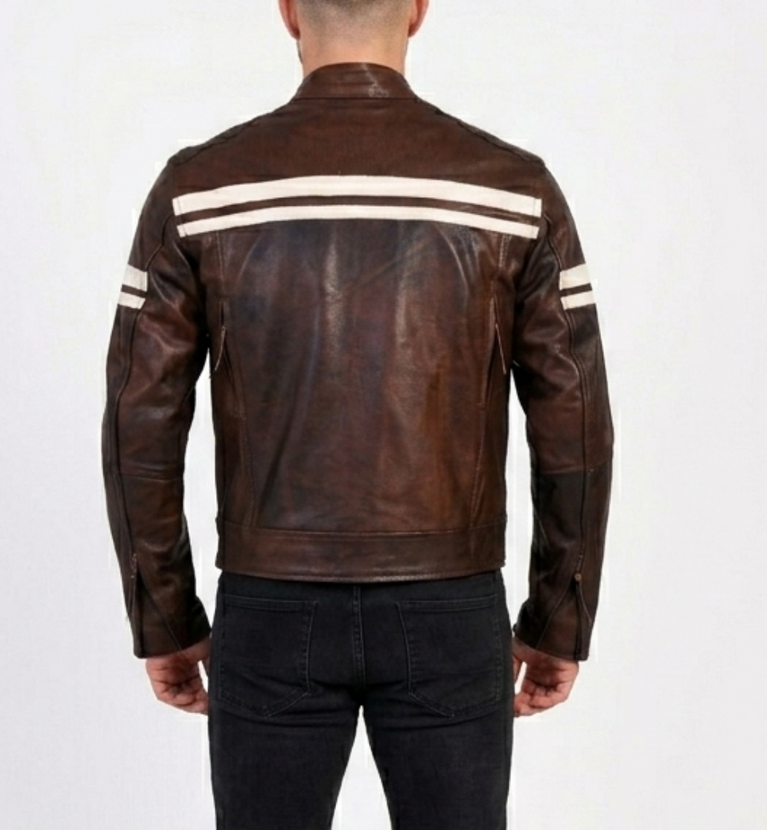 The Cambridge Cruiser | Vintage Brown Leather Jacket
