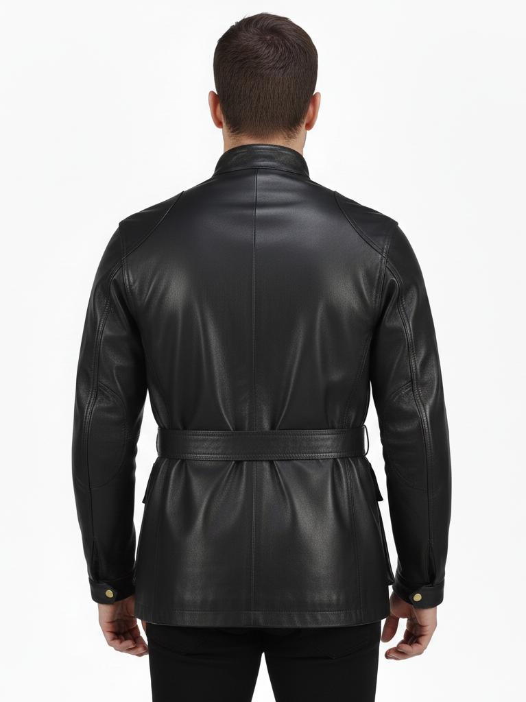 Men's Liverpool Premium Long Leather Jacket