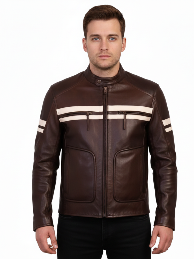 The Cambridge Cruiser | Vintage Brown Leather Jacket