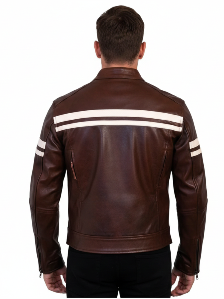 The Cambridge Cruiser | Vintage Brown Leather Jacket