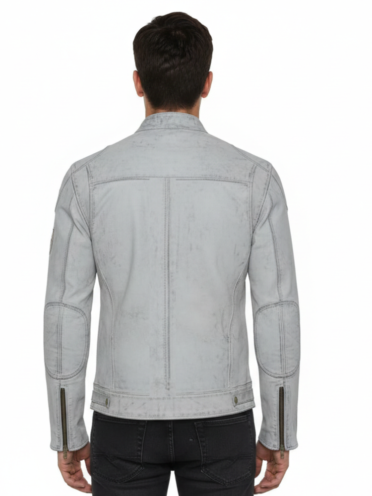 The London Rider Heritage British Biker Leather Jacket